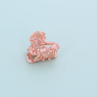 Milky Pink Marble Small Claw Clip