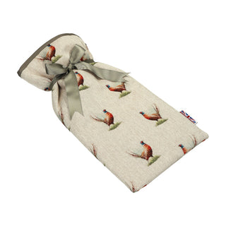 Pheasants Beige Hot Water Bottle