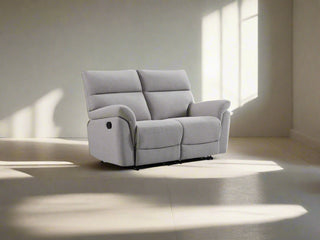 Phoenix 2 Seater Manual Recliner Sofa - Ash Fabric