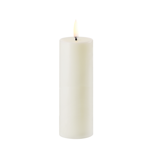 Uyuni Led Mini Pillar Candle Ivory 5x14cm