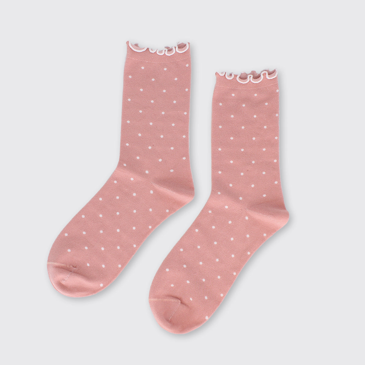 Small Spot Socks Pale Pink