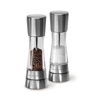 Derwent Salt and Pepper Mills Gift Set, Stainless Steel