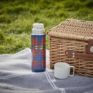 Thermos S/S Blue Plaid Flask 500ml