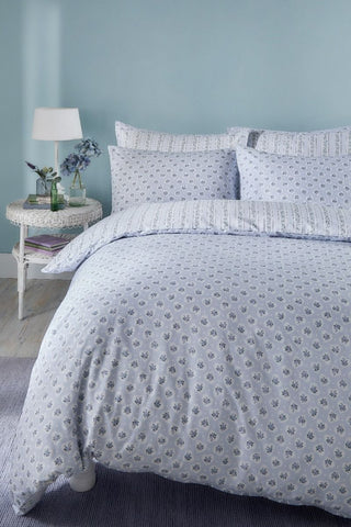 Ticking Stripe Blue Duvet Cover Set