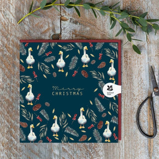 Merry Christmas (Goose Noir) Card