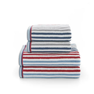 Hanover Stripe Hand Towel Denim