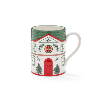 Christmas Tree Village Green Mug