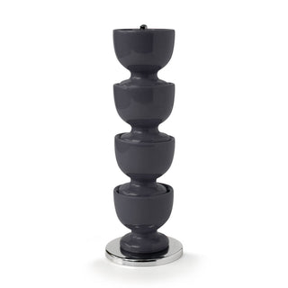 Stacking Egg Cups on Stand Dark Grey