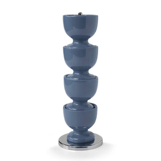 Stacking Egg Cups on Stand Petrol Blue