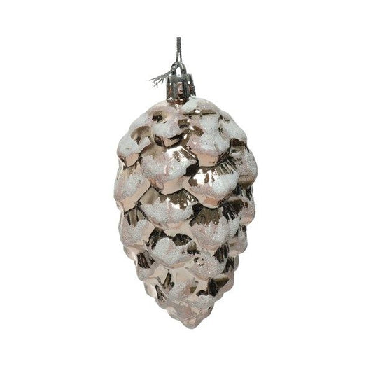 Pinecone Shatterproof Tree Decoration Pink