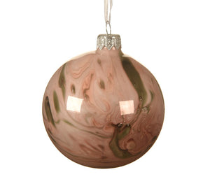 Pink Marble Enamel Bauble