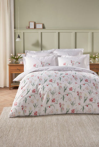 Tulip Single Duvet Cover Set White