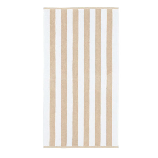 Reversible Natural Stripe Jacquard Bath Towel