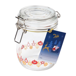 Chrstmas Bauble Clip Jar 750ml