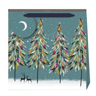 Teal Forest Large Gift Bag