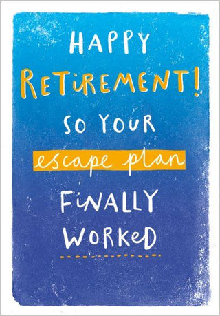 Happy Retirement Escape Plan Card