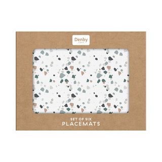 Denby Elements Neutrals Terrazzo Placemats (Set of 6)