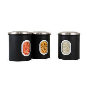 Denby Set of 3 Canisters - Black