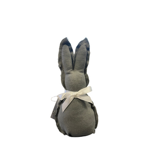 Grey Fabric Easter Bunny