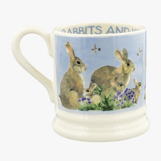 Blue Rabbits & Kits 1/2 Pint Mug