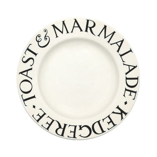 Black Toast Toast & Marmalade 8 1/2 Inch Plate