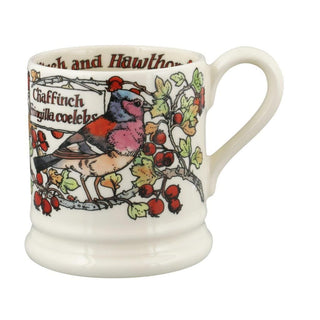 Birds In The Hedgerow Hawthorn & Chaffinch 1/2 Pint Mug