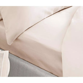 Bianca 400 Thread Count Cotton Sateen Single Flat Sheet Oyster