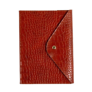 MAJOIE A5 Notebook Croc Cognac