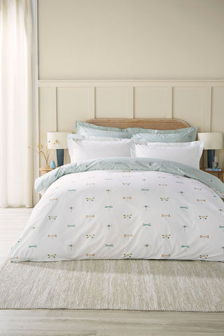 Dragonfly Double Duvet Cover Set Duckegg