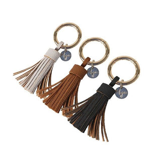 Key Ring Tassle Cream