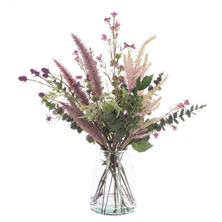 Thistle & Grass Purple Mix in Vase