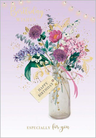 Handpicked Flowers Birthday Card