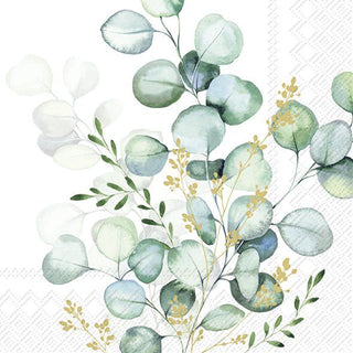 Eucalyptus Bouquet Gold Paper Napkin