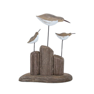 Rustic Sandpiper Trio Ornament