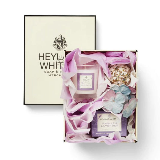 English Lavender Collection -Votive Candle, Mini Favour & Bath Melt