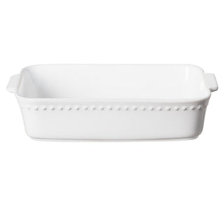 Costa Nova Pearl White Rectangular Baker Medium 33Cm