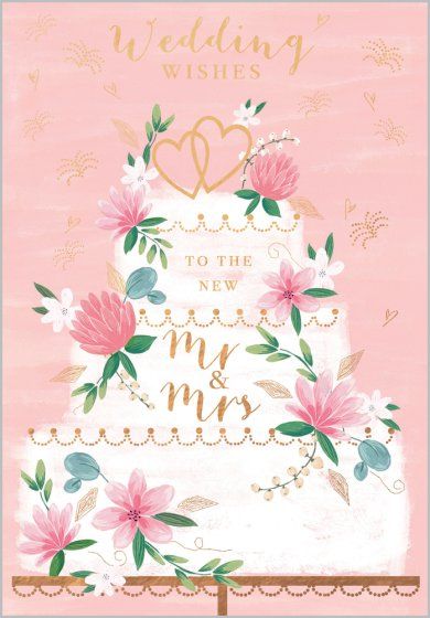 To The New Mr & Mrs Wedding Card