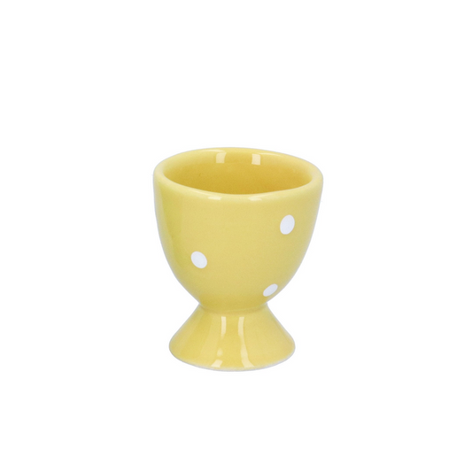 Ceramic Yellow Polka Dot Egg Cup