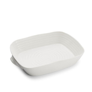 Handled Roasting Dish White