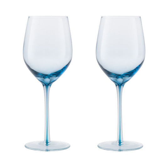 Denby Set of 2 Colours Red Wine Glasses -Blue