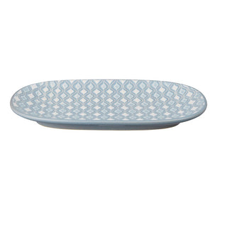 Denby Impression Blue Accent Medium Oblong Platter