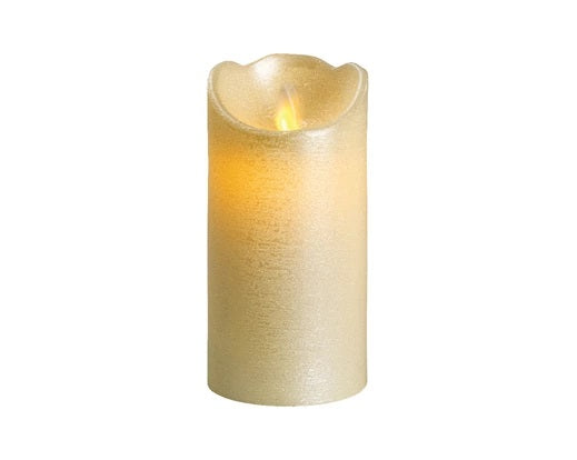 LED Waving Candle Pearl/Warmwhite H15CM