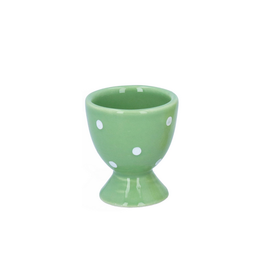 Ceramic Green Polka Dot Egg Cup