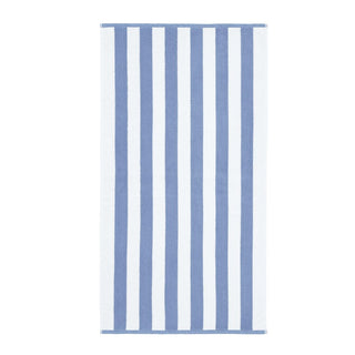 Reversible Blue Stripe Jacquard Hand Towel