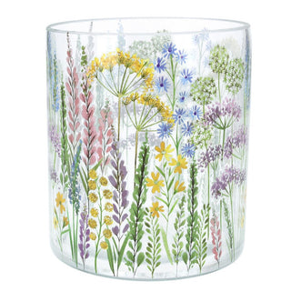 Spring Meadow Large Glass Candle Jar