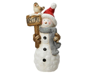 Snowman with Bird Ornament