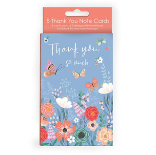 Thank You Spring Meadow Note Cards Pk of 8