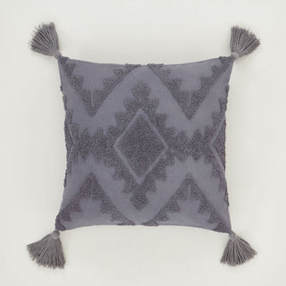 Imani Tufted Filled Cushion Charcoal