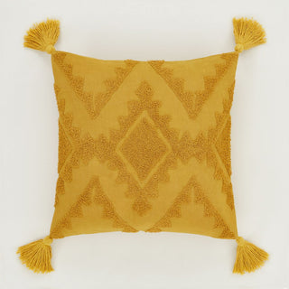 Imani Tufted Filled Cushion Ochre