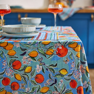 Citrus Grove 137x229 cm Table Cloth Blue